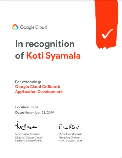 Google Cloud Application Dev